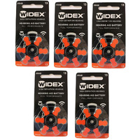 Widex Hearing Aid Battery Size13 (5 Packets = 30 Batteries)