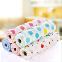 Criyale Rolls Printing Antibacterial Cabinet Plastic Foam Household Wardrobe Moisture Table Drawer Mat Waterproof Place Mat Non-Slip Paper Kitchen Cupboard Liners Roll Mat (Multicolor) (Pack Of 2)