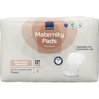 Abena Premium Maternity Pads For Women Super Absorption, Soft Disposable Pads, Breathable And Skin Friendly For After-Delivery Incontinence, Postpartum Essentials, Maternity Pads After Birth, 15 Count