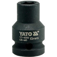 Yato Yt-1000 Impact Socket 1/2Inch X10Mm|Impact Socket Wrench Adaptor|Power Tools|Home Tools|Industrial Tools|Mechanical Tools|Automotive|Crmoscm-440|Crv50Bv30|Black Phosphated|Cold Forged|Socket Set