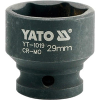 Yato Yt-1019 Impact Socket 1/2Inch X29Mm|Impact Socket Wrench Adaptor|Power Tools|Home Tools|Industrial Tools|Mechanical Tools|Automotive|Crmoscm-440|Crv50Bv30|Black Phosphated|Cold Forged|Socket Set