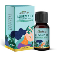 Satthwa Organic Rosemary Essential Oil - Therapeutic Grade - 15Ml - Boosts Energy, Enhances Hair Health