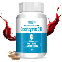 Nutrinoplus Coenzyme Q-10 Rich In Antioxidant, Promotes Heart Health & Boosts Energy 300Mg 60-Capsules