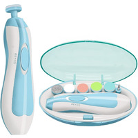 Kmils Electric Nail Trimmer For Baby, Baby Nail Trimmer, Baby Nail Cutter, Nail Trimmer For New Born Baby, Kids Nail Cutter With Light (Multi Colour), 1 Set