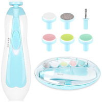 Ardith Baby Nail Trimmer, Ardith Baby Nail Clippers Safe For Newborn Toddler Adult Toes Fingernails Care Trim Kit 6 Grinding Heads, Baby Grooming Kit For New Born (Ud1) Multicolor 1 Count