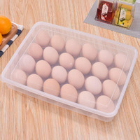 Xml Eggs Tray Plastic Storage Organizer Box Container For Fridge Refrigerator Kitchen Improvement Accessories Item Size Of 24 Eggs (Pack Of 1)