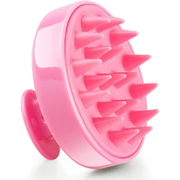 Kbs Hair Scalp Massager Shampoo Brush With Soft Silicone Bristles For Anti Dandruff Removal Head Massager Prevents Hair Loss For Men, Women (Pink)