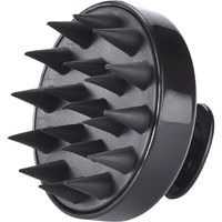 Kbs Hair Scalp Massager Shampoo Brush With Soft Silicone Bristles Comb Scrubber For Anti Dandruff Removal Head Massager Prevents Hair Loss For Men, Women (Black)