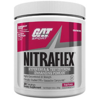 Tag Gat Nitraflex Testosterone Enhancing Pre Workout Dietary Supplement (300 G, Fruit Punch Flavour)