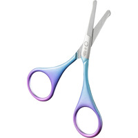 Beaut Secrets Luxury Scissors For Hair Cutting Nose Hair Scissors Rounded Tip, Nasal Scissors Facial Hair Scissors Stainless Steel Blunt Tip Scissor For Nose, Moustache, Beard, Grooming (Blue)