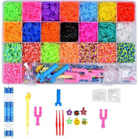 Authfort Creative Loom Bands Kit And Friendship Bracelet Making Looms Toys For Kids (Loom1)