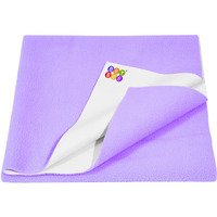 Beybee Waterproof Quick Dry Sheet For Baby| Bed Pad Anti-Piling Fleece Extra Absorbent Washable Matress Protector| Baby Bed Protector Sheet For Toddler Children, X-Large Size, 200 X 140Cm, Voilet