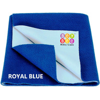 Beybee Waterproof Quick Dry Sheet For Baby| Bed Pad Anti-Piling Fleece Extra Absorbent Washable Matress Protector| Baby Bed Protector Sheet For Toddler Children, X-Large Size, 200 X 140Cm, Royal Blue