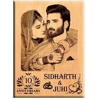 Amazing Gifts Best Gift For Wedding Anniversary - Customize Engraved Wooden Plaque 7X5, Wall Mount