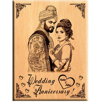 Amazing Gifts Gifts For Wedding Anniversary - Customize Engraved Wooden Plaque 9X7, Tabletop