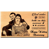 Amazing Gifts Wedding Anniversary Present For Husband Customize Engraved Wooden Plaque 7X4Inch,Tabletop