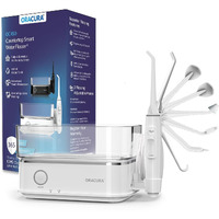 Oracura Oc450 Dental Pro Countertop Smart Water Flosser White | 365 Days Warranty | 2 Modes With 0-100% Adjustable Water Pressure Settings | 450Ml Water Tank | 30-Day Battery Life | 8 Nozzle Tips