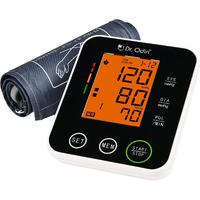 Dr. Odin Digital Blood Pressure Monitor 516 (Ce & Iso Certified, Fda Approved, Intelligent Pressure, Automatic Shutdown, Large Lcd With Yellow Backlight, Usb Port, Memory 99 X 2) (Black & White)