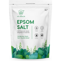 My Armor Epsom Bath Salt- 100% Pure Usp Grade Salt , Relieves Muscle Aches And Pain , Good For Gardening, White, Unflavored, Free Scoop, 900G