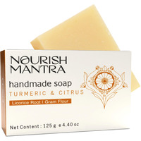 Nourish Mantra Turmeric & Citrus Handmade Bathing Soap/Made With Natural & Organic Ingredients/For Men & Women/Suits All Skin Types (125 Gm)