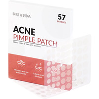 Priveda Acne Pimple Patch 57 Units Hydrocolloid Made In Korea 3 Sizes 8Mm 10Mm 12Mm Waterproof Sheet