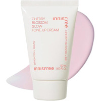 Innisfree Jeju Cherry Blossom Tone Up Cream 50Ml With Niacinamide For Dewy & Glowy Finish, Korean Beauty Cream