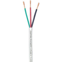 Clever Pocket 1.0 Sq. Mm 3 Core Round Copper Wires & Cables For Home, Domestic & Industrial Electrical Connections  White (20 Meter Long Wire)