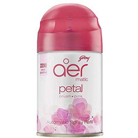 Godrej Aer Matic Refill - Automatic Air Freshener With Flexi Control/Petal Crush Pink (225Ml)