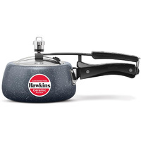 Hawkins 1.5 Litre Ceramic Nonstick Pressure Cooker, Induction Inner Lid Cooker, Granite Contura Shaped Cooker, Best Cooker, Blue (Icc15)