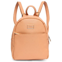 Caprese Women's Faux Leather Sabeena Medium Backpack (Orange)
