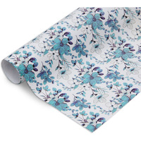Little Birdie Gift Wrapping Paper Sheets Wild Flora Aqua Shimmer 20 X 30Inch 8 Sheets |Gift Papers For Packaging |Gift Covers Wrapper Roll | Colorful Wrapping Paper | 1 Designs X 8