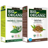 Indus Valley Reetha Fruit Powder | Sapindus Mukorossi With Herbal Henna Powder- 100% Natural, Pure And Organic For Hair And Skin Care (100G +100G=200G)