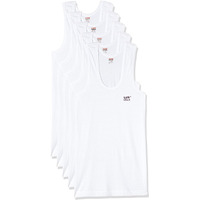 Lux Venus Men's Solid Vest (Pack Of 5) (Venus_Wh_Rns_5Pc_White_75 Cm)