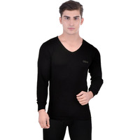 Lux Inferno Mens Cotton Thermal Top (Inferno_Bl_Fs_Vn_80_Black_Small)