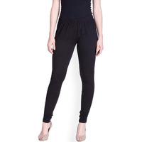 Lyra Women Solid Premium Cotton Churidar Leggings | Mid-Waist | Fashionwear