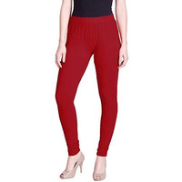 Lyra Women Solid Premium Cotton Churidar Leggings | Mid-Waist | Fashionwear