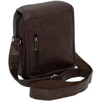 Storite Pu Leather Stylish Sling Messenger Bag For Men | Multipurpose Crossbody Bag With Adjustable Strap For Travel And Office Use - Darkbrown (25.5 X 7 X 20 Cm)