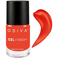 Odiva Gel Finish Nail Polish, Quick Drying, Long Lasting, Chip Resisting Formula With High Shine & Full Coverage, 11 Ml (02 Orange Blossom(Orange))