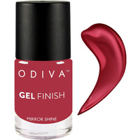 Odiva Gel Finish Nail Polish, Paraben Free & Non Toxic, Chip Resistant & Quick Dry, Glossy Finish, 11 Ml (008 Passion Pink (Pink),)