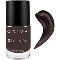 Odiva Gel Finish Nail Polish, High Shine Nail Polish, High Coverage And Shine, Classy Look, Chip-Resistant Formula, Nail Paint 11 Ml (016 Coco Paradise (Brown))