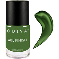 Odiva Gel Finish Nail Polish Quick Drying, Long Lasting Nail Enamel, Non-Chipping & No Harmful Chemicals, 11 Ml (17 Meadow Secrets,Green)