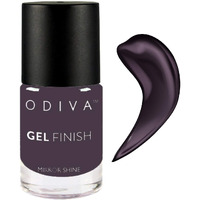Odiva Gel Finish Nail Polish, Chemical Free Formula Quick Dry, Glossy Finish And Long Lasting Nail Paint 11 Ml (023 Warmed Wine (Purple))