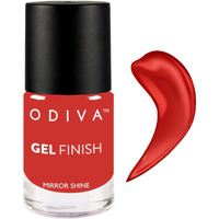Odiva Gel Finish Nail Polish Quick Drying, Glossy Finish, Long Lasting, Chip Resisting Formula With High Shine Polish, 11 Ml (026 Sweet Escape (Pink Orange))