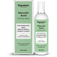 Rejusure Glycolic Acid Face Mist - Exfoliating & Hydrating Facial Spray | Skin Brightness & Clarity - 100Ml