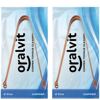 Oralvit Copper Tongue Cleaner (2 Pcs) - Dentist Recommended For Dental Health And Fresh Breath (Pack Of 2)