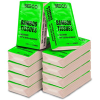 Beco Bamboo Hanky Tissues, 100 Pulls Pack Of 10, 100% Natural And Ecofriendly