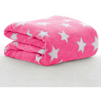Oyo Baby New Born Super Soft Baby Blanket Wrapper Blanket For Babies (100 X 75 Cm) Star Pink, Fleece, Lightweight All Season | 0-24 Months | Sleeping Bag | Nursing Baby Gifts