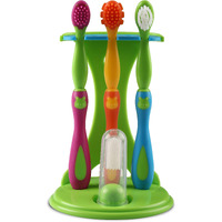 Luvlap 4 Stage Baby Oral Care Set For Infant, Baby, Toddler & Kids' Primary Teeth & Gums, Infant Gum Massager, 2 Toddler Brushes, One Training Toothbrush, Bpa Free, New Born To 60Months