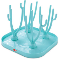 Luvlap Baby Bottle Drying Rack With Branch Shaped Dryer - Complete Solution For Pacifier, Brush, And Accessories: Easy Sterilization, Cleaning, Storage & Travel (Light Blue)