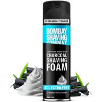 Bombay Shaving Company Charcoal Shaving Foam For Men, 425G (43% Extra) | More Than 100 Shaves | Activated Charcoal And Moroccan Argan Oil || Prime Exclusive Foam